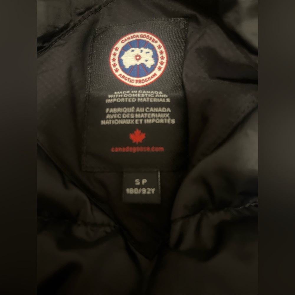 Canada Goose Black Mens Small Lodge Jacket